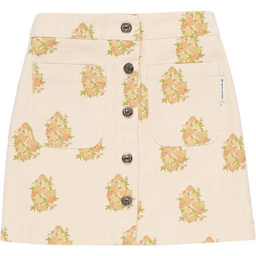 Loretta Denim Skirt, Florals