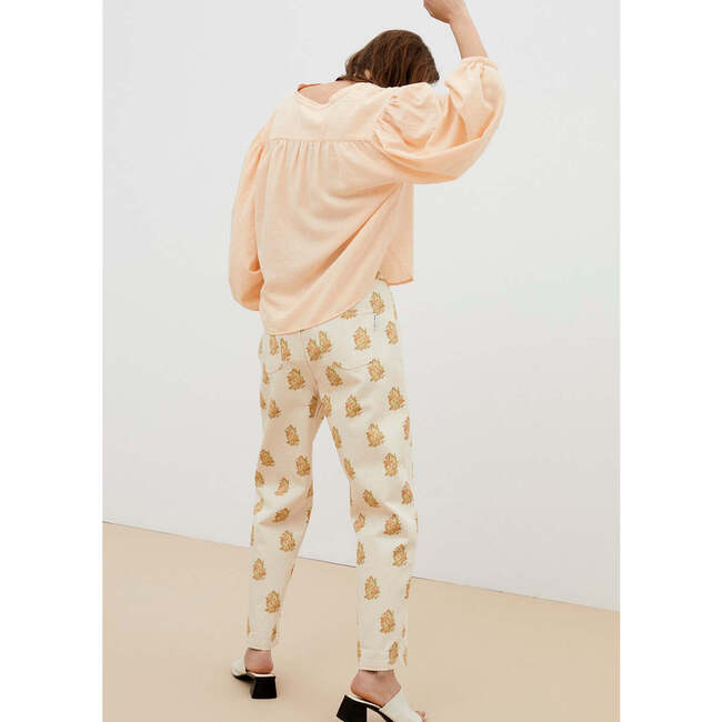 Women's Loretta Denim Pant, Florals - Pants - 3