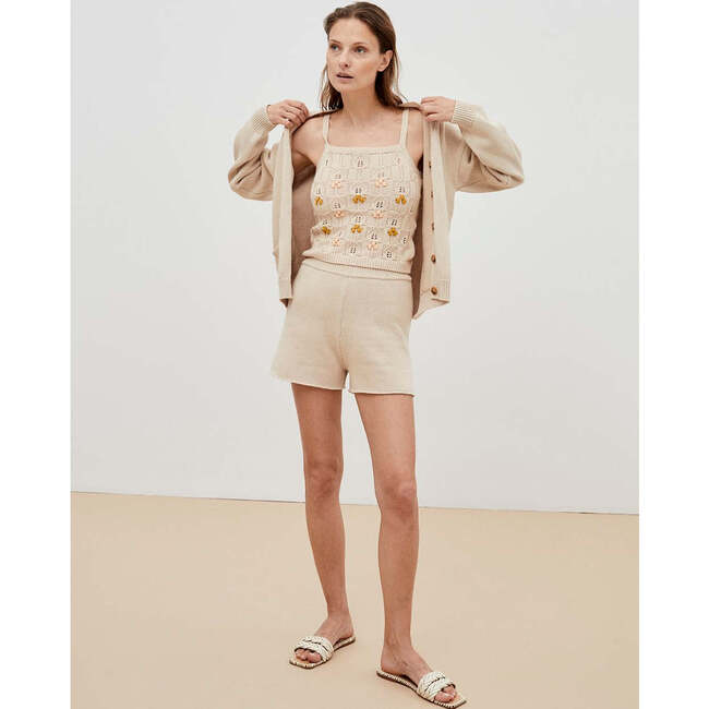 Women's Emanuelle Nocce Di Cocco Shorts, Cream - Shorts - 2