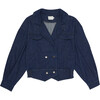 Women's Dante Denim Jacket, Blue - Jackets - 1 - thumbnail