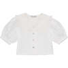 Antonella Blouse, White - Blouses - 1 - thumbnail