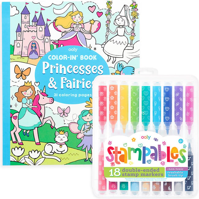 Princess & Fairies Stampables Coloring Pack - Coloring - 2