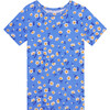 Colette Short Sleeve Basic Pajama, Blue - Pajamas - 2
