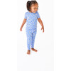 Colette Short Sleeve Basic Pajama, Blue - Pajamas - 3