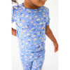 Colette Short Sleeve Basic Pajama, Blue - Pajamas - 4