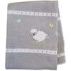 Lamb Baby Blanket, Grey - Throws - 1 - thumbnail