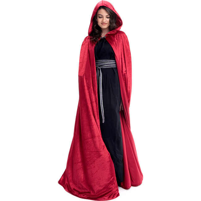 Full-Length Cloak With Hood, Red