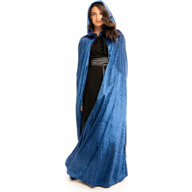Full-Length Cloak With Hood, Midnight Blue
