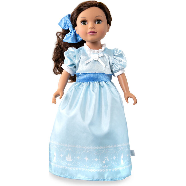 Wendy With Bow Doll Dress, Light Blue