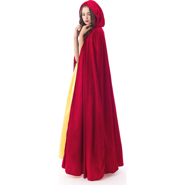 Full-Length Cloak With Hood, Red - Costumes - 2