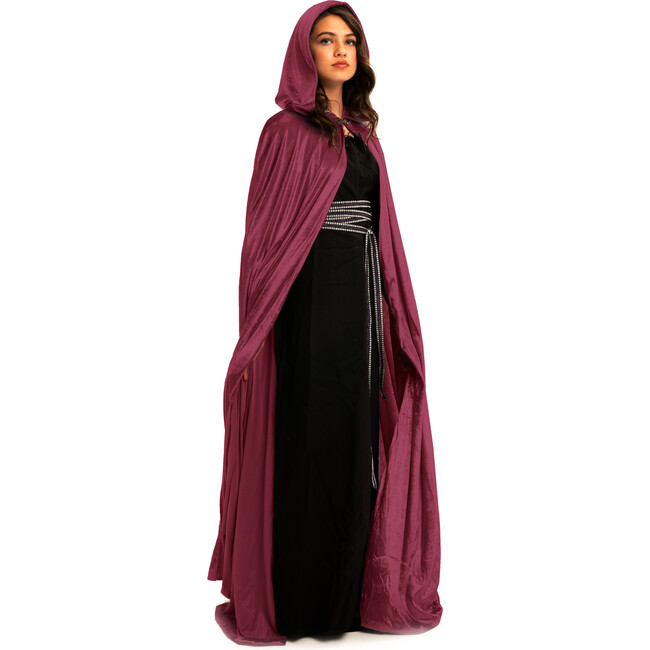 Full-Length Cloak With Hood, Maroon