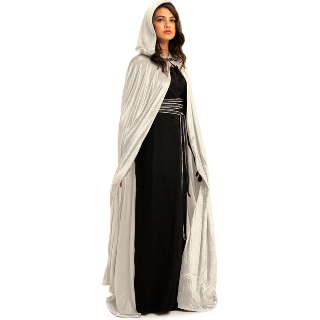 Full-Length Cloak With Hood, Ivory