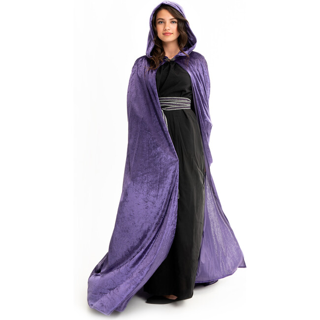 Full-Length Cloak With Hood, Dark Purple