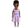 Flower Twirl Princess Doll Dress, Lilac - Doll Accessories - 1 - thumbnail
