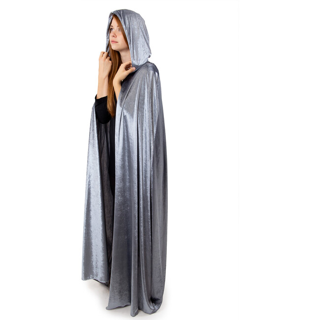 Full-Length Cloak With Hood, Grey - Costumes - 2