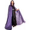 Full-Length Cloak With Hood, Dark Purple - Costumes - 2