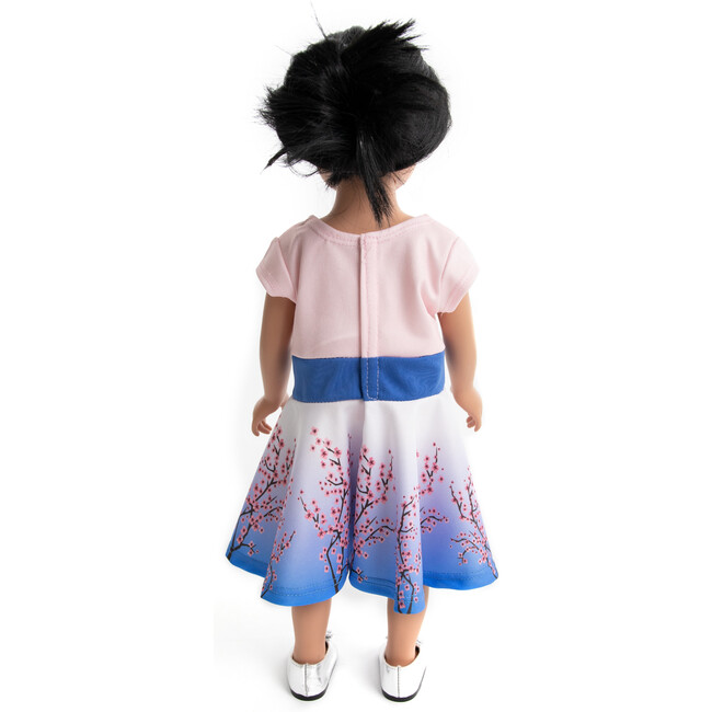 Cherry Blossom Twirl Doll Dress, Multicolor - Doll Accessories - 2