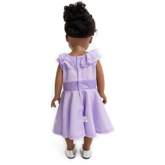 Flower Twirl Princess Doll Dress, Lilac - Doll Accessories - 2