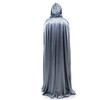 Full-Length Cloak With Hood, Grey - Costumes - 4