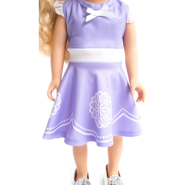 Amulet Twirl Doll Dress, Purple - Doll Accessories - 3