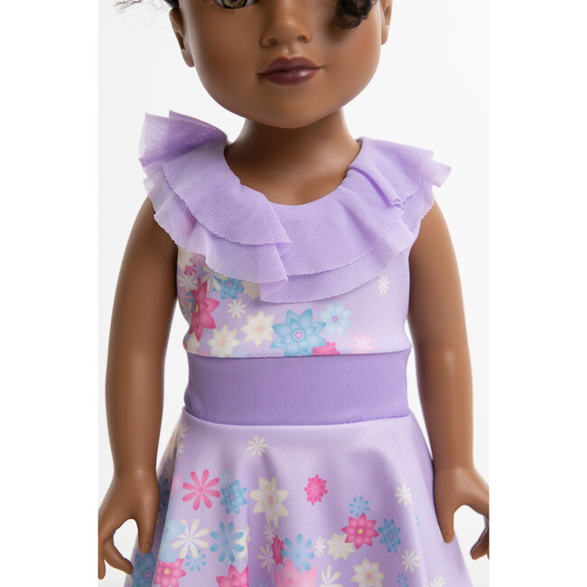 Flower Twirl Princess Doll Dress, Lilac - Doll Accessories - 3