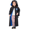 Full Sleeve Hooded Wizard Robe, Black And Blue - Costumes - 2