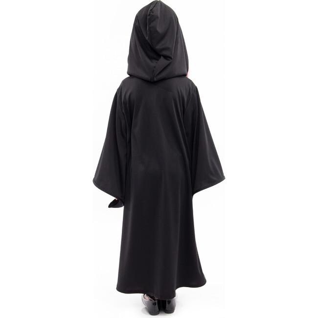 Full Sleeve Hooded Wizard Robe, Black And Yellow - Costumes - 2