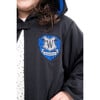 Full Sleeve Hooded Wizard Robe, Black And Blue - Costumes - 3