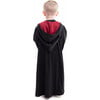 Full Sleeve Hooded Wizard Robe, Black And Red - Costumes - 3