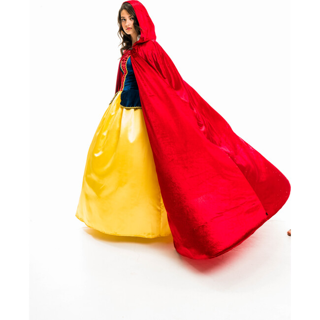 Full-Length Cloak With Hood, Red - Costumes - 4