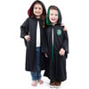 Full Sleeve Hooded Wizard Robe, Black And Red - Costumes - 4