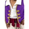 Oasis Prince Collared Shirt With Sewn-On Vest Set, Purple - Costumes - 3 - thumbnail