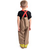 Firefighter Full Sleeve Canvas Jacket Dress, Light Brown - Costumes - 4 - thumbnail