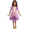 Rapunzel Velvet Sleeved Party Dress, Purple - Costumes - 1 - thumbnail