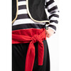 Pirate Full Sleeve Swen-On Vest Set, Black And White - Costumes - 3 - thumbnail