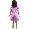 Rapunzel Velvet Sleeved Party Dress, Purple - Costumes - 2