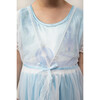 Cinderella Puffed Sleeve Nightgown With White Robe, Light Blue And White - Nightgowns - 4