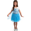 Ice Party Short Sleeve Snowflake Dress, Light Blue And White - Costumes - 5 - thumbnail