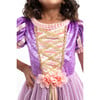 Rapunzel Velvet Sleeved Party Dress, Purple - Costumes - 3