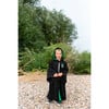 Full Sleeve Hooded Wizard Robe, Black And Green - Costumes - 5