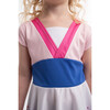 Cherry Blossom Short Sleeve Ombre Twirl Dress, White And Blue - Costumes - 3