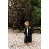 Full Sleeve Hooded Wizard Robe, Black And Yellow - Costumes - 5 - thumbnail