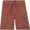 Twill Cargo Shorts, Rusty Brown - Shorts - 1 - thumbnail