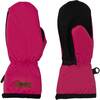 Spring Mitts With Elastic Cuffs, Fuchsia Pink - Gloves - 1 - thumbnail