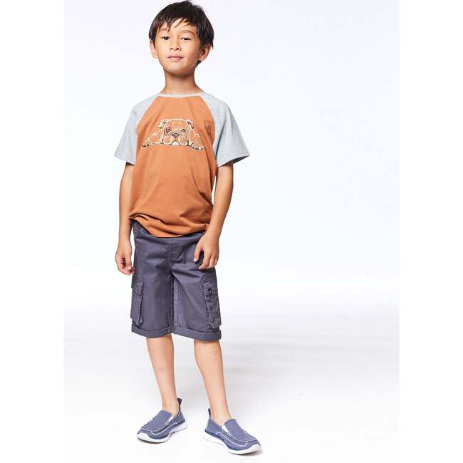 Twill Cargo Shorts, Dark Grey - Shorts - 2