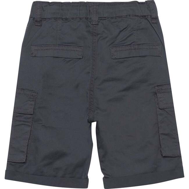 Twill Cargo Shorts, Dark Grey - Shorts - 3