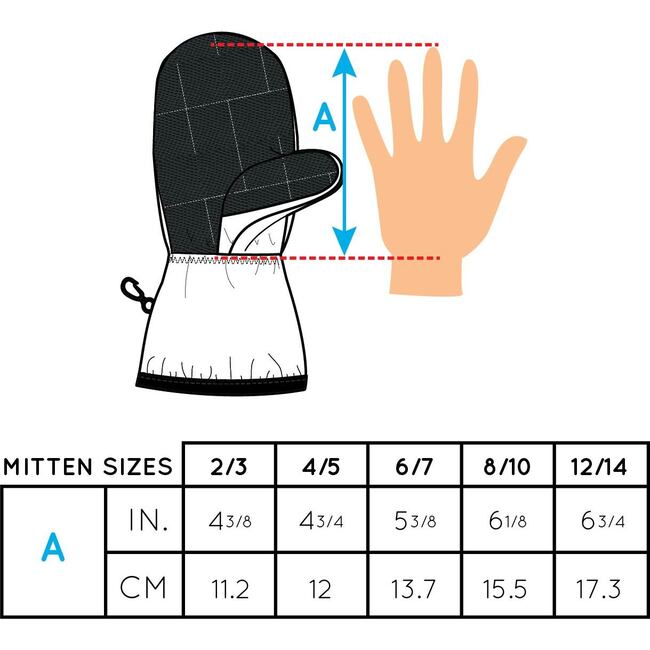 Spring Mitts With Elastic Cuffs, Black - Gloves - 2