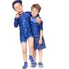 Printed Water Shoes, Navy Blue Sharks - Swim Shoes - 3