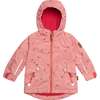 Printed Two-Piece Spring Rain Set, Coral Birds And Teaberry - Raincoats - 2 - thumbnail
