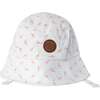 Printed Twill Hat, White Dandelions - Hats - 1 - thumbnail